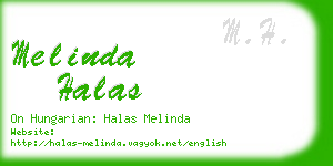 melinda halas business card